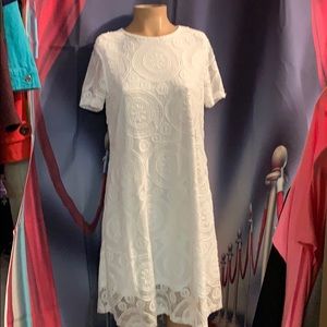 New white lace dress lined medium women’s